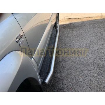 Защита штатного порога d60 для Toyota Land Cruiser Prado 120 2003-2009