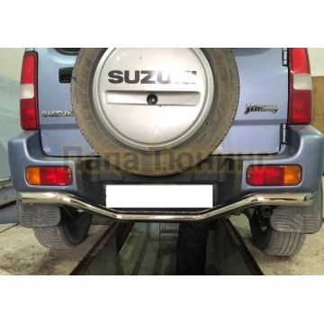 Защита заднего бампера (волна) d53 для Suzuki Jimny 2012-2018