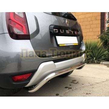 Защита заднего бампера скоба Renault Duster 2017-2021