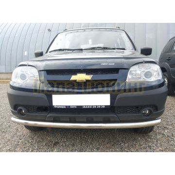 Защита переднего бампера d60 для Chevrolet Niva 2010-