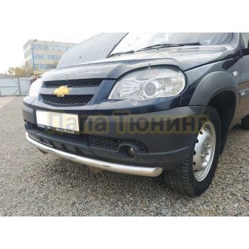 Защита переднего бампера d60 для Chevrolet Niva 2010-