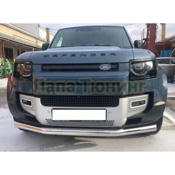 Защита переднего бампера Папа Тюнинг d76 для Land Rover Defender 2020-