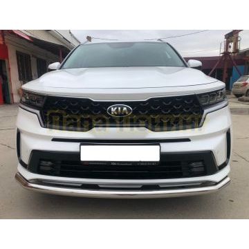 Защита переднего бампера Папа Тюнинг d60 для Kia Sorento 2020-