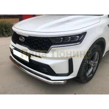 Защита переднего бампера Папа Тюнинг d60 для Kia Sorento 2020-