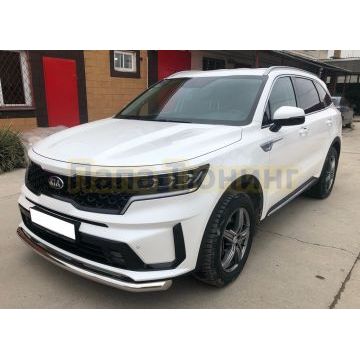 Защита переднего бампера Папа Тюнинг d60 для Kia Sorento 2020-