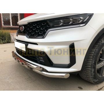 Защита переднего бампера G Папа Тюнинг d60/60 для Kia Sorento 2020-