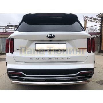 Защита заднего бампера Папа Тюнинг d60 для Kia Sorento 2020-