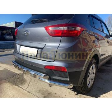Защита заднего бампера G d60/60 Папа Тюнинг для Hyundai Creta 2016-2021