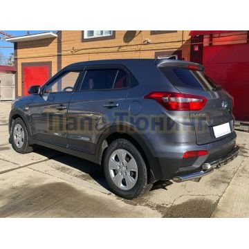 Защита заднего бампера G d60/60 Папа Тюнинг для Hyundai Creta 2016-2021