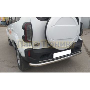 Защита заднего бампера d60 Папа Тюнинг для Lada Niva Travel 2021-