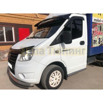 Защита штатного порога d53 Папа Тюнинг для ГАЗель Next 2014-