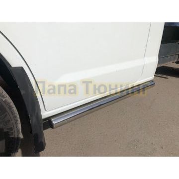 Защита штатного порога d53 Папа Тюнинг для ГАЗель Next 2014-