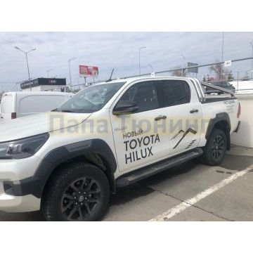 Защитная дуга двойная Папа Тюнинг d76/76 для Toyota Hilux 2020-