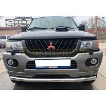 Защита переднего бампера d60 Папа Тюнинг для Mitsubishi Pajero Sport 1998-2007