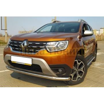 Защита переднего бампера d60 Папа Тюнинг для Renault Duster 2021-