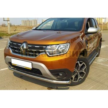 Защита переднего бампера d60 Папа Тюнинг для Renault Duster 2021-