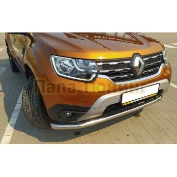 Защита переднего бампера d60 Папа Тюнинг для Renault Duster 2021-