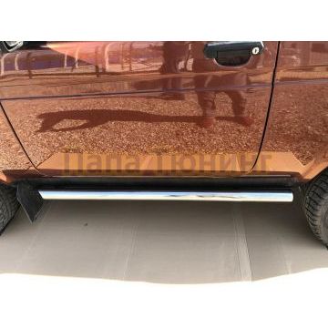 Защита штатного порога труба d60 для Lada Niva Урбан 2014-