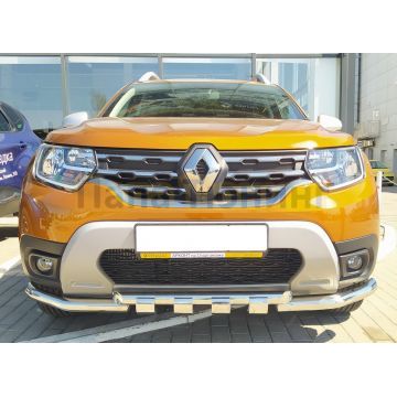 Защита переднего бампера G d60/60 Папа Тюнинг для Renault Duster 2021-