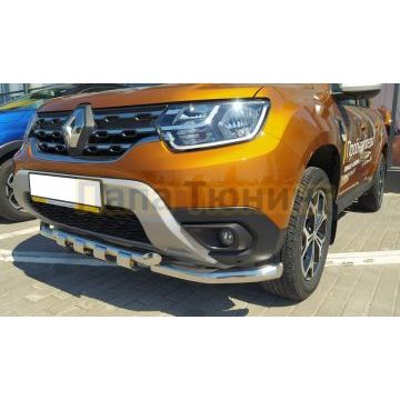 Защита переднего бампера G d60/60 Папа Тюнинг для Renault Duster 2021-