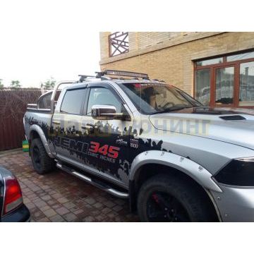 Защитные дуги в кузов d76 Папа Тюнинг для Dodge RAM 1500
