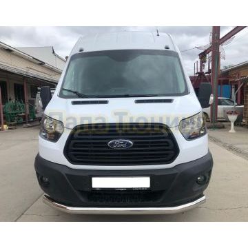Защита переднего бампера d76 Папа Тюнинг для Ford Transit 2018-