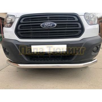 Защита переднего бампера d76 Папа Тюнинг для Ford Transit 2018-