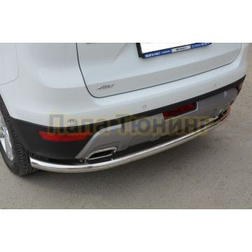 Защита заднего бампера Папа Тюнинг d60 для Geely Atlas 2018-2023