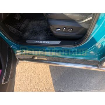 Защита штатного порога труба Папа Тюнинг d60 для XCITE X-Cross 7 2024-