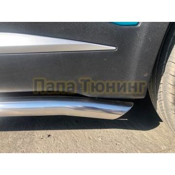 Защита штатного порога труба Папа Тюнинг d60 для XCITE X-Cross 7 2024-