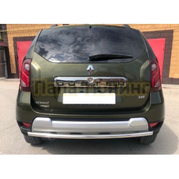 Защита заднего бампера d42 Папа Тюнинг для Renault Duster 2015-2021