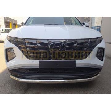 Защита переднего бампера d60 Папа Тюнинг для Hyundai Tucson 2021-