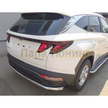 Защита заднего бампера d60 Папа Тюнинг для Hyundai Tucson 2021-