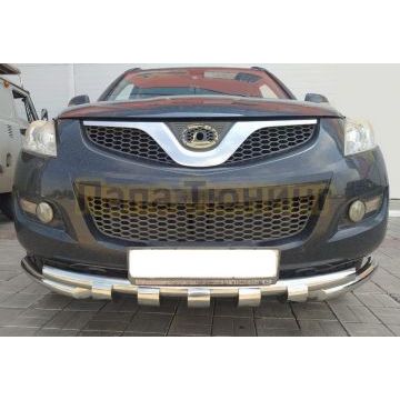 Защита переднего бампера G Папа Тюнинг d60 для Haval H5 2020-2024