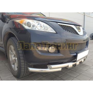 Защита переднего бампера G Папа Тюнинг d60 для Haval H5 2020-2024