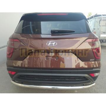 Защита заднего бампера d60 Папа Тюнинг для Hyundai Creta 2021-