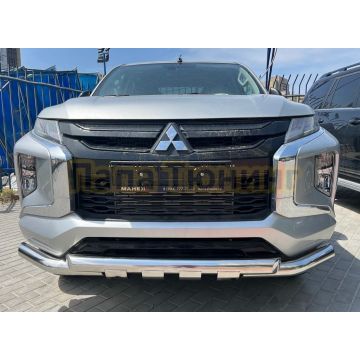 Защита переднего бампера (G) d76 для Mitsubishi L200 2019-