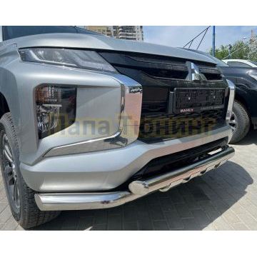 Защита переднего бампера (G) d76 для Mitsubishi L200 2019-