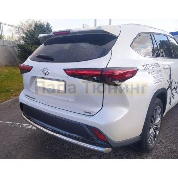Защита заднего бампера d60 Папа Тюнинг для Toyota Highlander 2021-