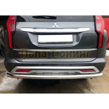 Защита заднего бампера d60Папа Тюнинг для Mitsubishi Pajero Sport 2021-