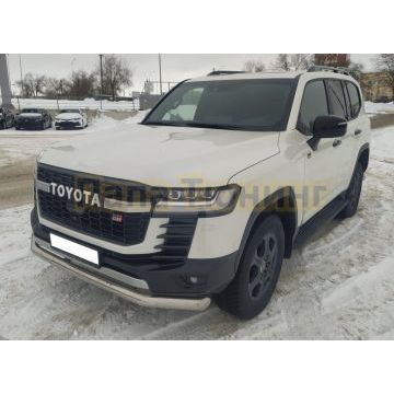 Защита переднего бампера Папа Тюнинг d76 для Toyota Land Cruiser 300 GR Sport 2021-