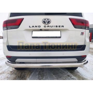 Защита заднего бампера Папа Тюнинг d76 для Toyota Land Cruiser 300 GR Sport 2021-