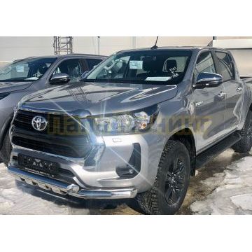 Защита переднего бампера (G) Папа Тюнинг d76 для Toyota Hilux 2020-