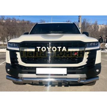 Защита переднего бампера (G) Папа Тюнинг d76 для Toyota Land Cruiser 300 GR Sport 2021-