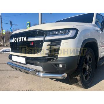 Защита переднего бампера (G) Папа Тюнинг d76 для Toyota Land Cruiser 300 GR Sport 2021-