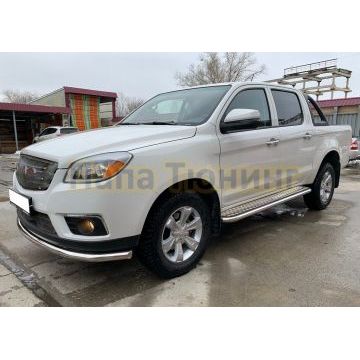 Защита переднего бампера Папа Тюнинг d60 для JAC T6