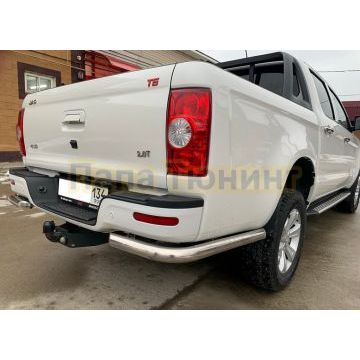 Защита заднего бампера уголки Папа Тюнинг d60 для JAC T6