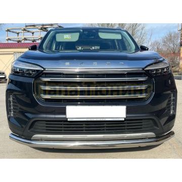 Защита переднего бампера d60 Папа Тюнинг для CheryExeed VX 2022-