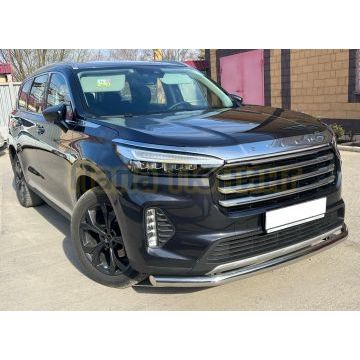 Защита переднего бампера d60 Папа Тюнинг для CheryExeed VX 2022-