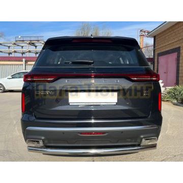 Защита заднего бампера d60 Папа Тюнинг для CheryExeed VX 2022-